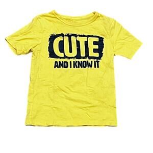 The Children Place Cute And I Know Yellow Shirt Size 4T
